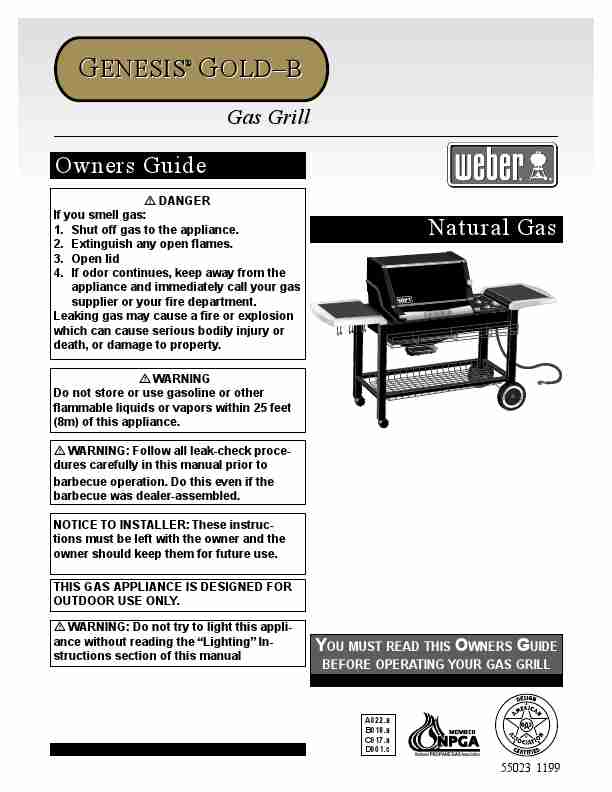 Weber Gas Grill GENESIS GOLDB Gas Grill-page_pdf